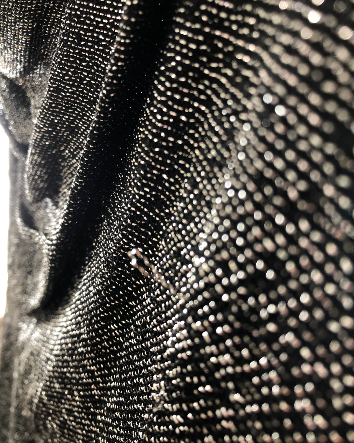 Hardy Amies Boutique London Vintage Lurex Sleeveless Maxi Dress Evening Gown Silver L UK Size 12-14 - Ava & Iva