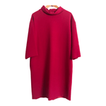 Goat 100% Wool Half Sleeve Shift Dress Hot Pink UK Size 14 - Ava & Iva