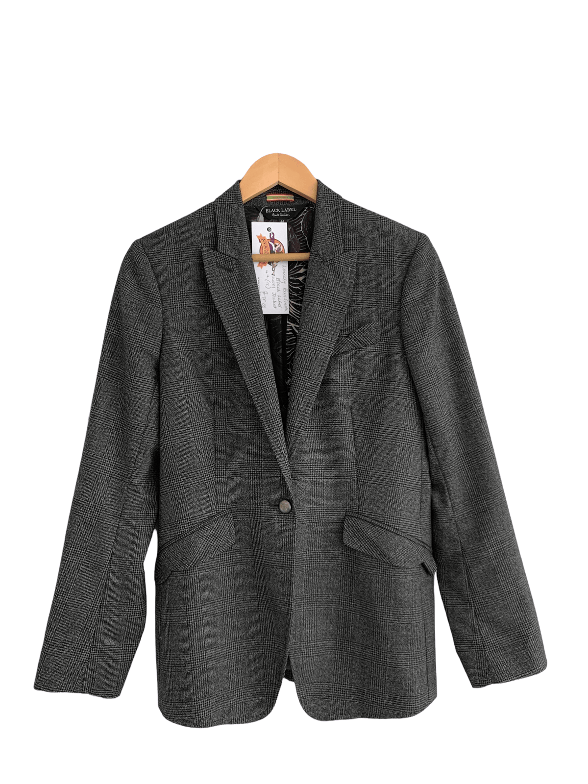 Paul Smith Black Label 100% Wool Jacket Grey IT 44 UK SIZE 12 - Ava & Iva
