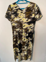 Jaeger Silk Dress Abstract Animal Print UK Size 10 BNWT RRP£220 - Ava & Iva