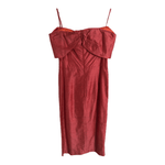 Vittorio Rosato London Vintage 100% Pure Silk Sleeveless Evening Gown Maxi Dress Coral Pink UK Size 12-14 - Ava & Iva