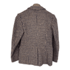 Jeff Banks 1970's Vintage Tweed Jacket Navy Blue and Brown UK Size 6/8 - Ava & Iva