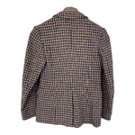 Jeff Banks 1970's Vintage Tweed Jacket Navy Blue and Brown UK Size 6/8 - Ava & Iva