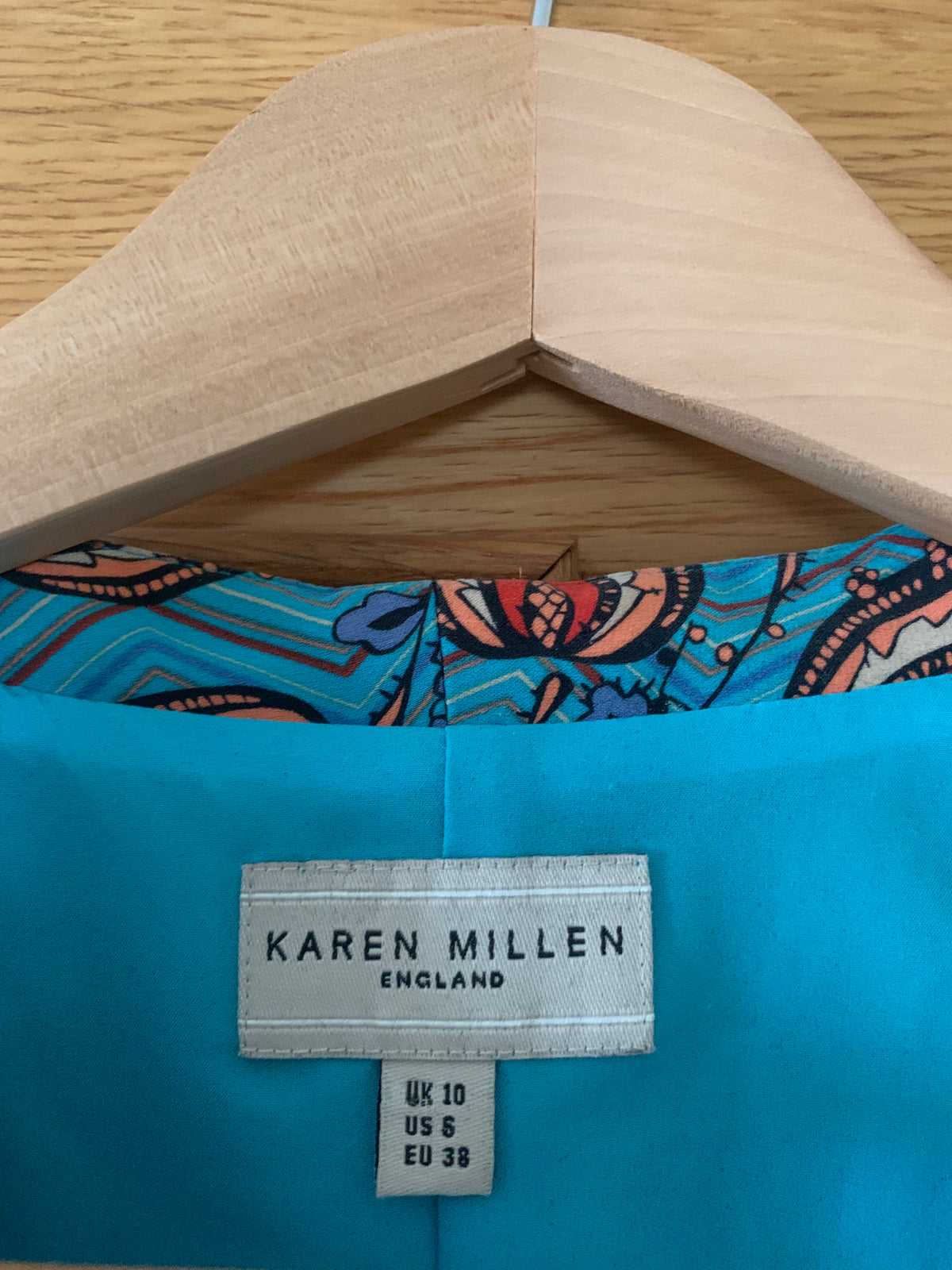 Karen Miller Silk Wrap Style Dress Blue UK Size 10 - Ava & Iva