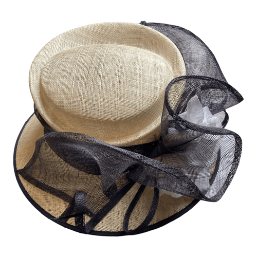 Capelli Condici Cream Hat with Black Band - Ava & Iva