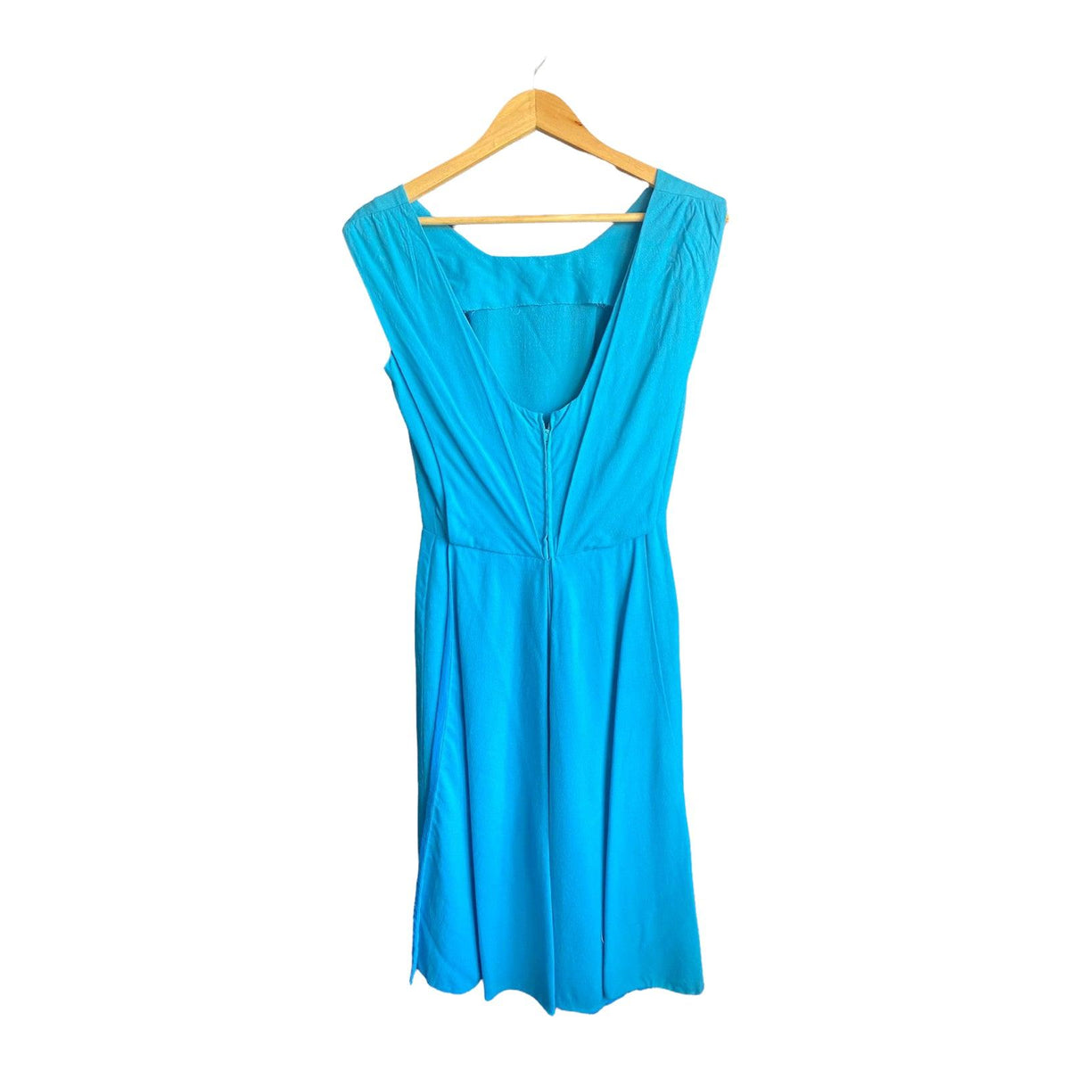 Vintage Teal Sleeveless Dress UK Size  10 - Ava & Iva