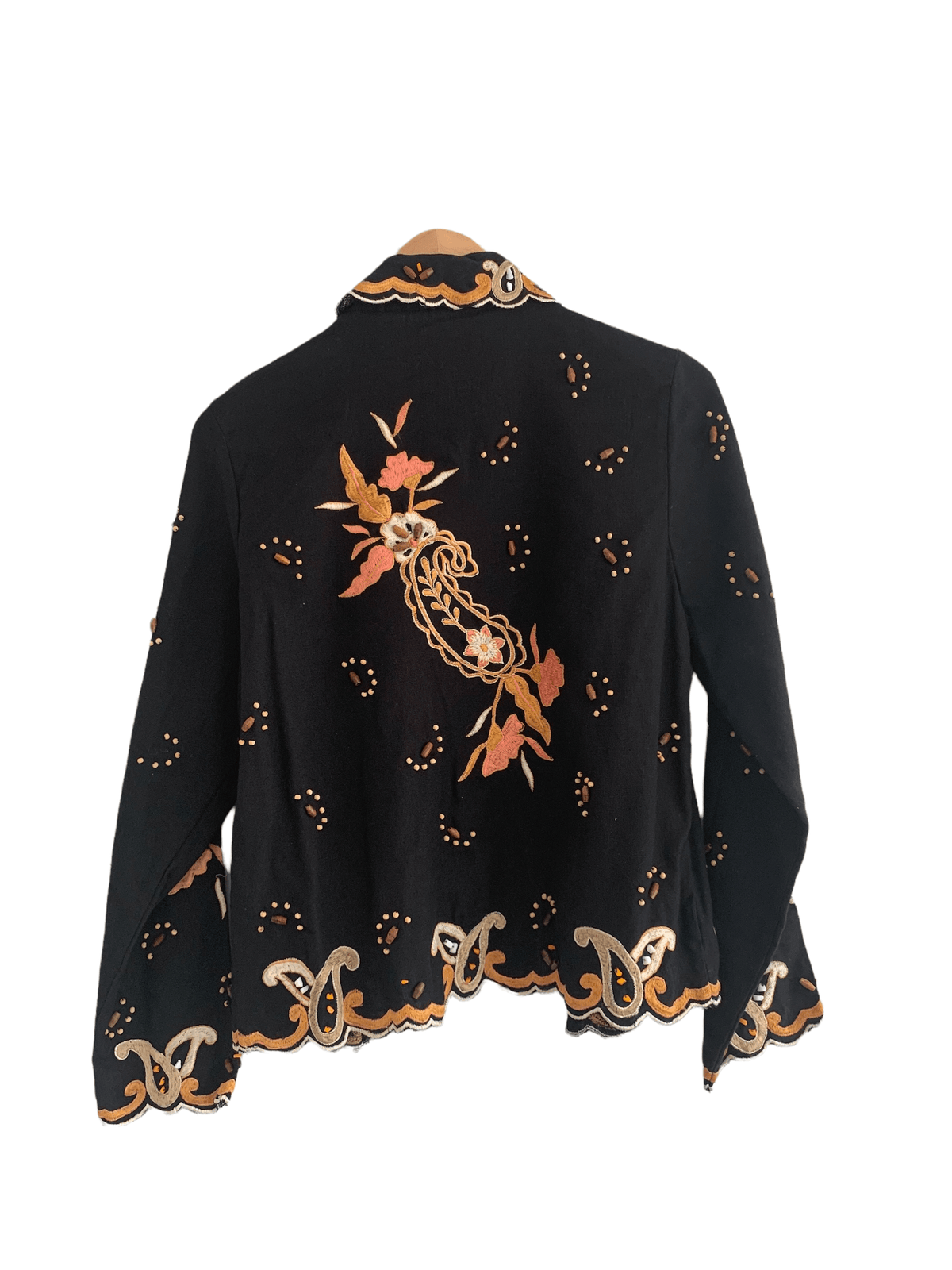 BNWT Indigo Moon Embellished Jacket Black with beading UK size S/M - Ava & Iva