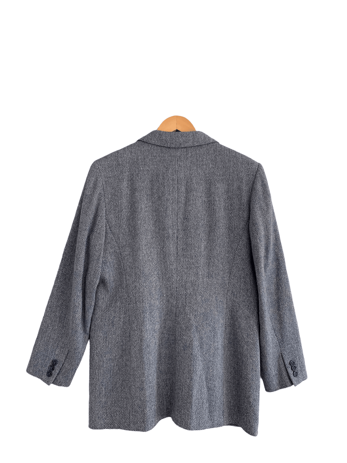 Orvis Wool and Silk Single Breasted Jacket Blue UK Size 12 - Ava & Iva