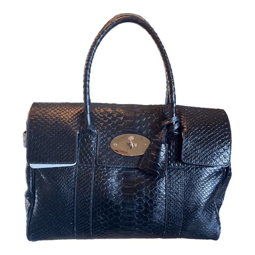 Mulberry Bag Black Snakeskin - Ava & Iva