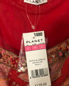 Planet Sleeveless 100% Silk Chiffon Embroidered Maxi Dress Multi Floral Print UK Size 8 BNWT - Ava & Iva