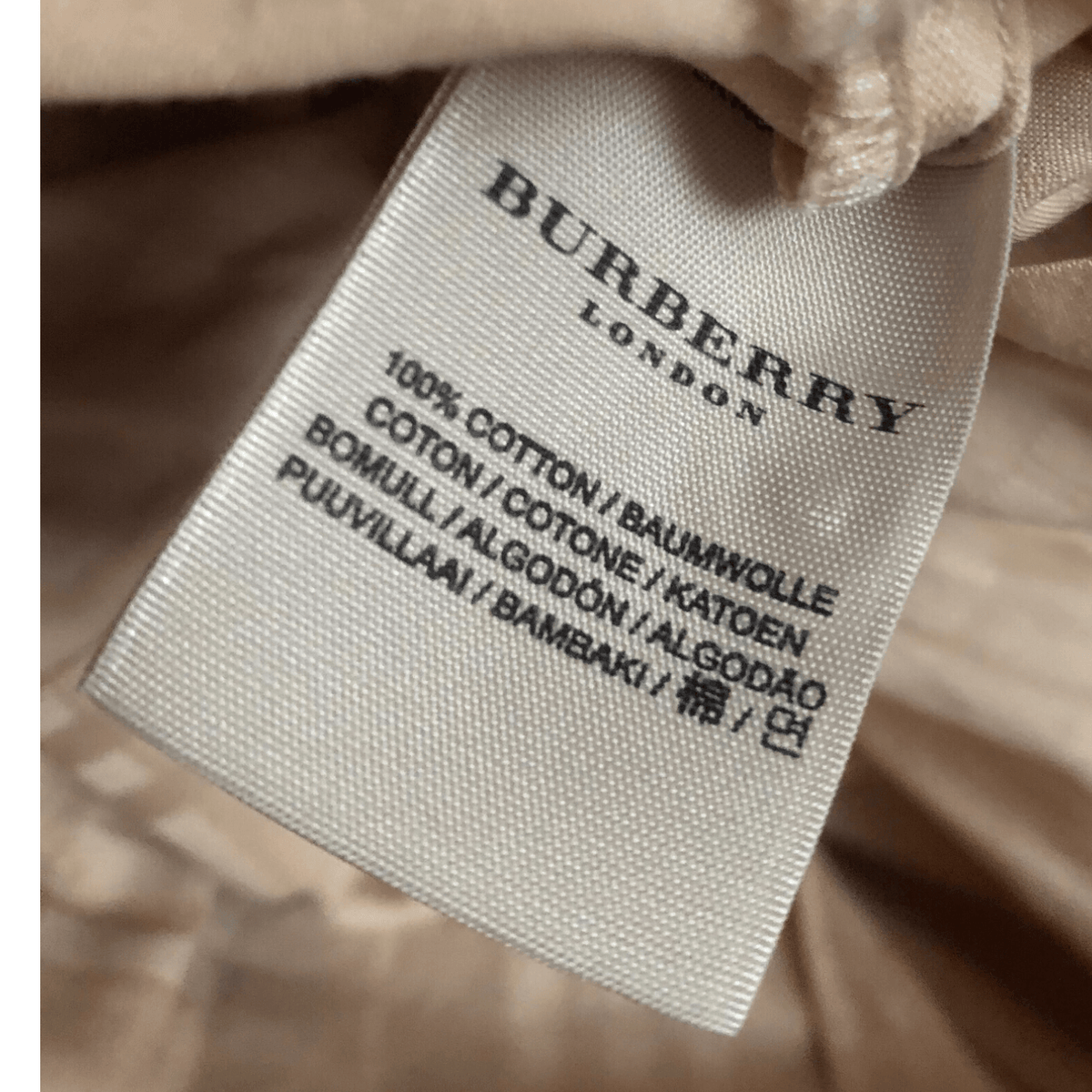 Burberry London 100% Cotton Short Sleeve Designer Shirt Dress Beige Size M - Ava & Iva