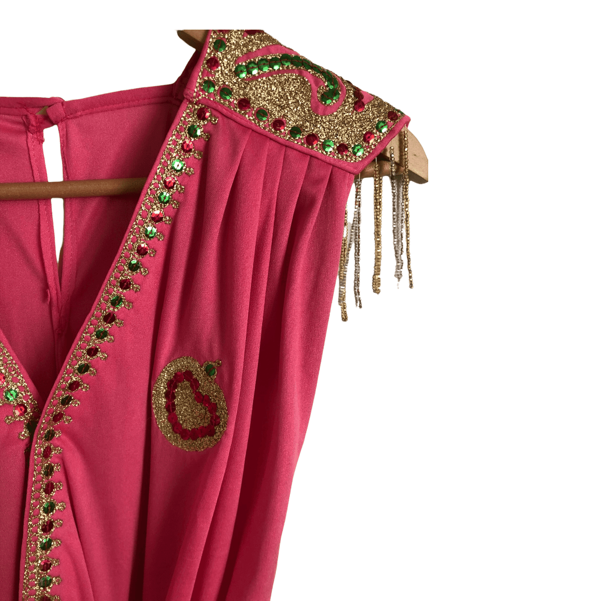 Unbranded Vintage Sleeveless Embellished Jumpsuit Pink UK Size 10 - Ava & Iva