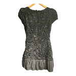 Caroline Charles Silk Black Short Sleeved Dress UK Size 14 - Ava & Iva