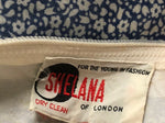 Shelana of London Vintage Cotton Short Sleeve Maxi Dress Blue Floral Print UK Size 10 - Ava & Iva
