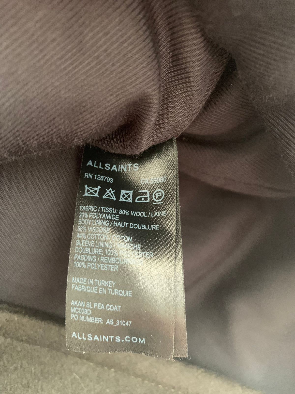 All Saints Sleeveless Double Breasted Jacket Green Size Small - Ava & Iva