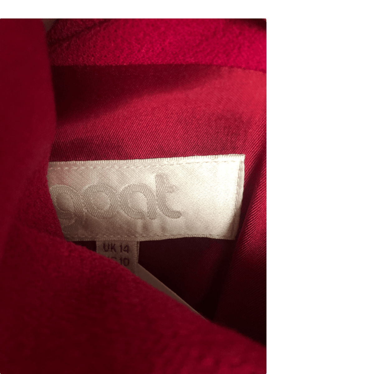 Goat 100% Wool Half Sleeve Shift Dress Hot Pink UK Size 14 - Ava & Iva