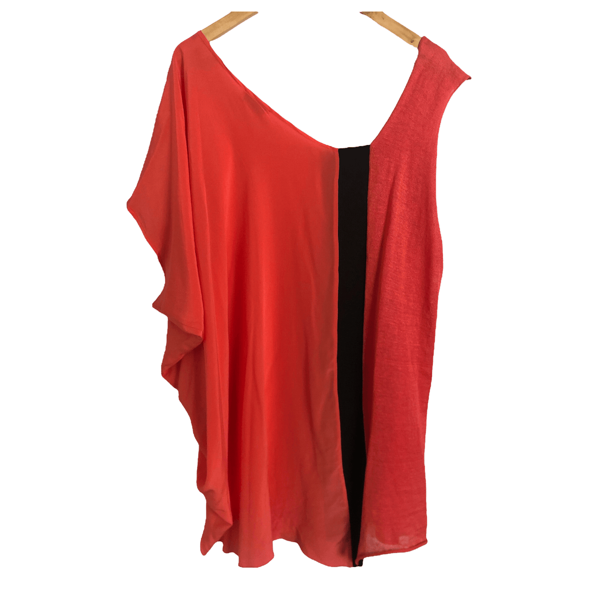 Guido Lombardi Silk Short Sleeve Asymmetrical Designer Summer Dress Pink Black L EUR40 - Ava & Iva