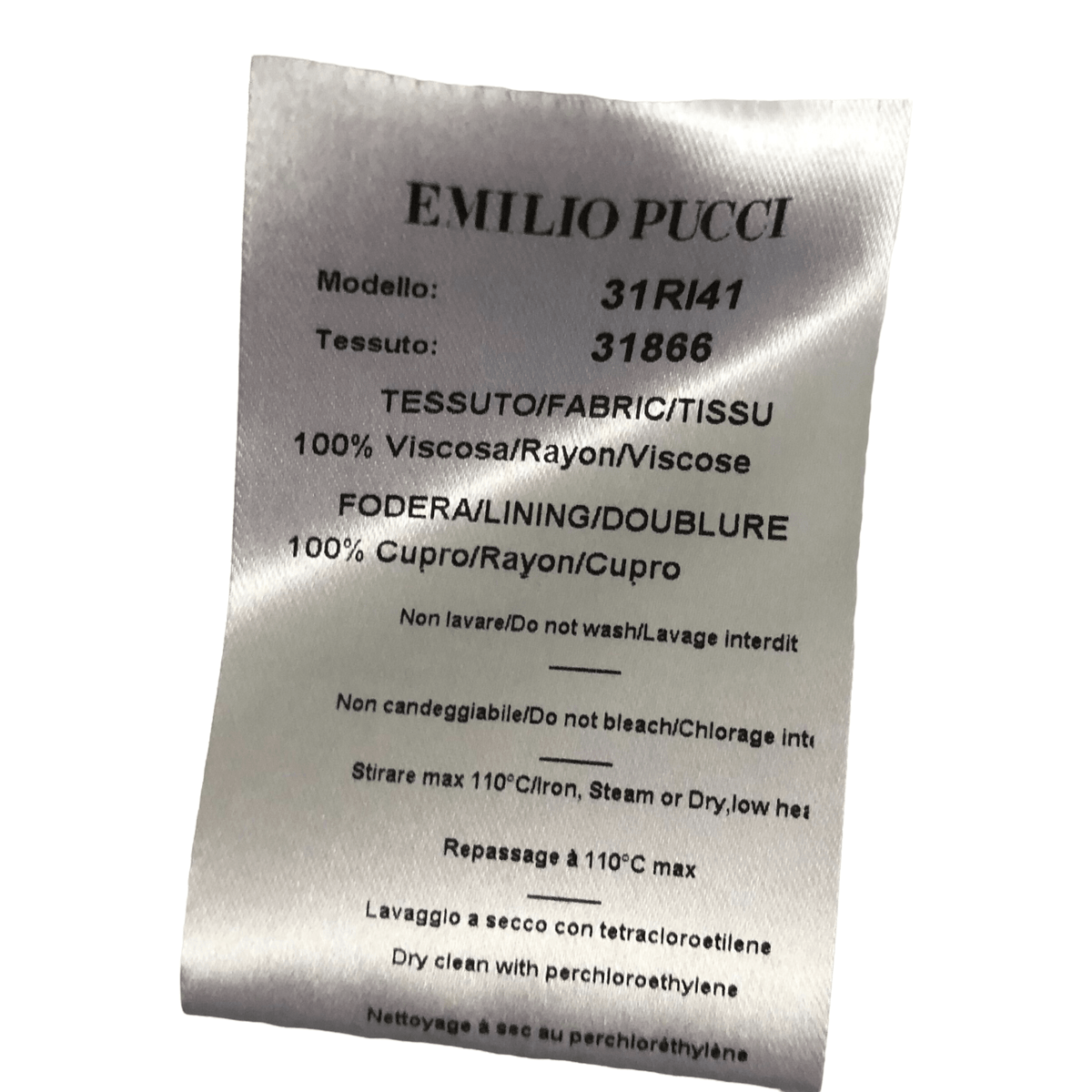 Emilio Pucci 100% Viscose Sleeveless Designer Midi Dress White Pink Multi Butterfly Print UK Size 12 - Ava & Iva