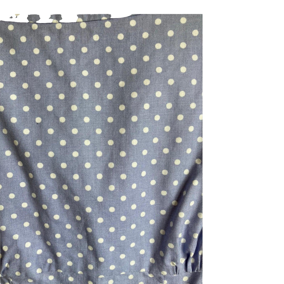 Vintage Cotton Baby Blue Polka Dot Sleeveless Dress UK Size 12 - Ava & Iva