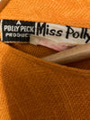 Miss Polly Linen Orange Sleeveless Dress UK Size 14 - Ava & Iva