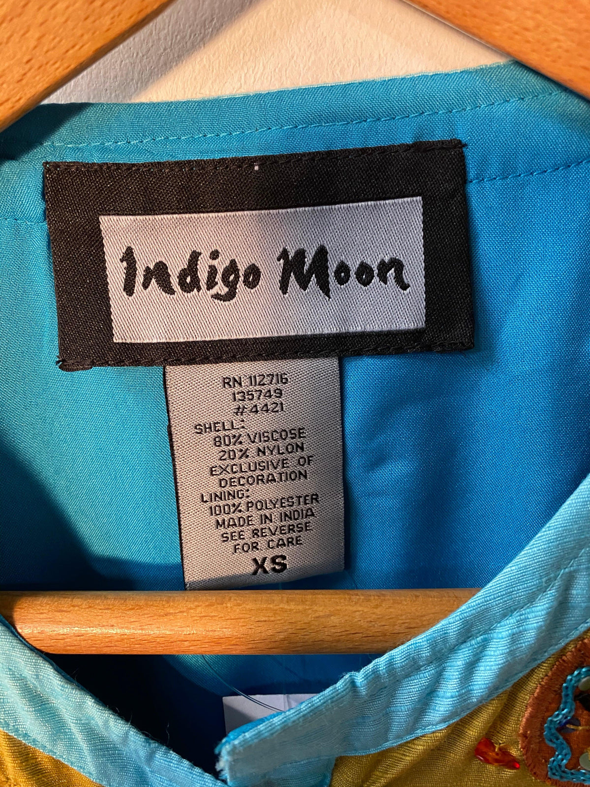 BNWT Indigo Moon Jacket Multicoloured Embroidered Sequinned Size XS UK10 - Ava & Iva