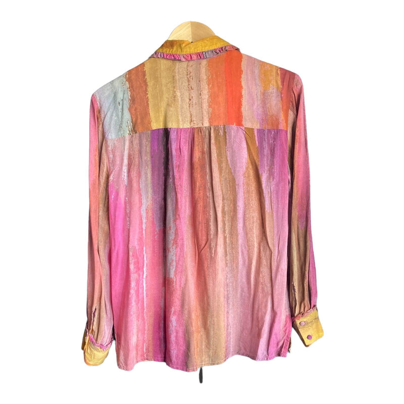 Blank London Multi-Coloured Long Sleeved Shirt UK Size Medium - Ava & Iva