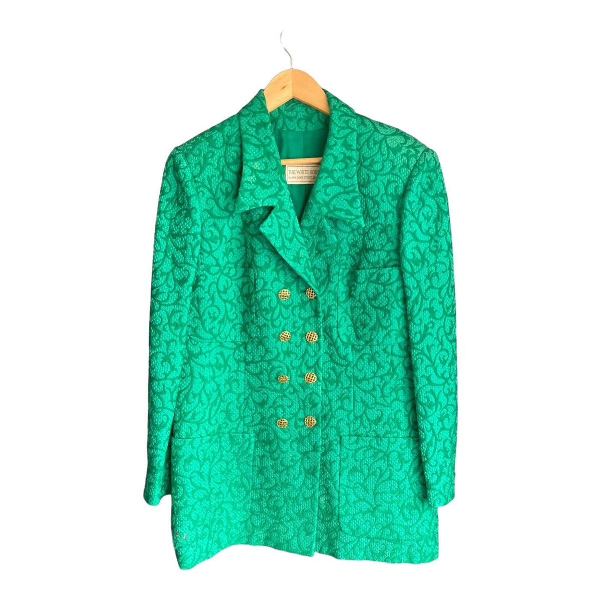 The White House Wool Blend Emerald Green Skirt Suit UK Size 16 - Ava & Iva