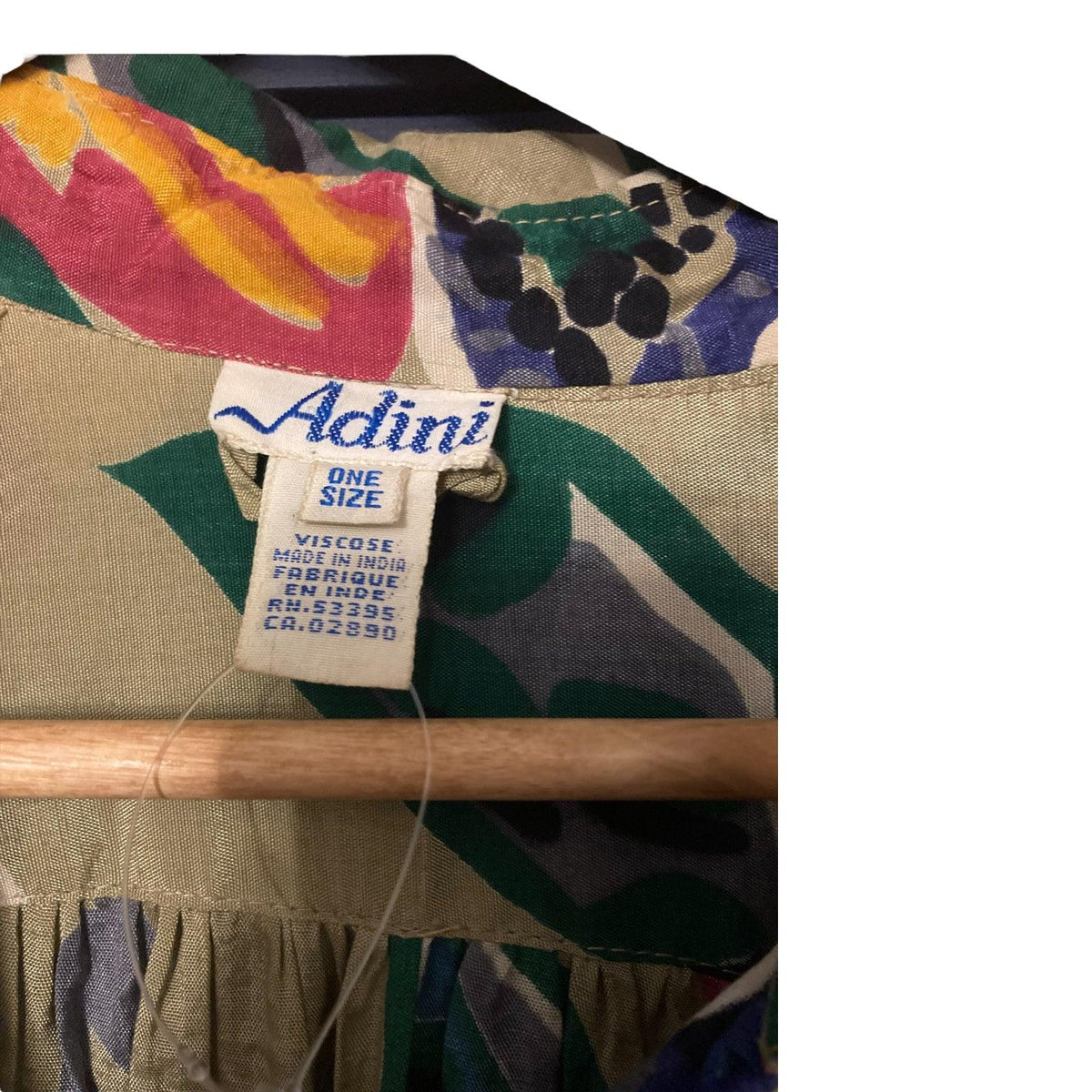 Adini Multi-Coloured Oversized Long Sleeved Shirt Dress UK Size One Size - Ava & Iva