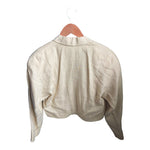 Escada Linen Pale Yellow Long Sleeved Jacket UK Size 8 - Ava & Iva