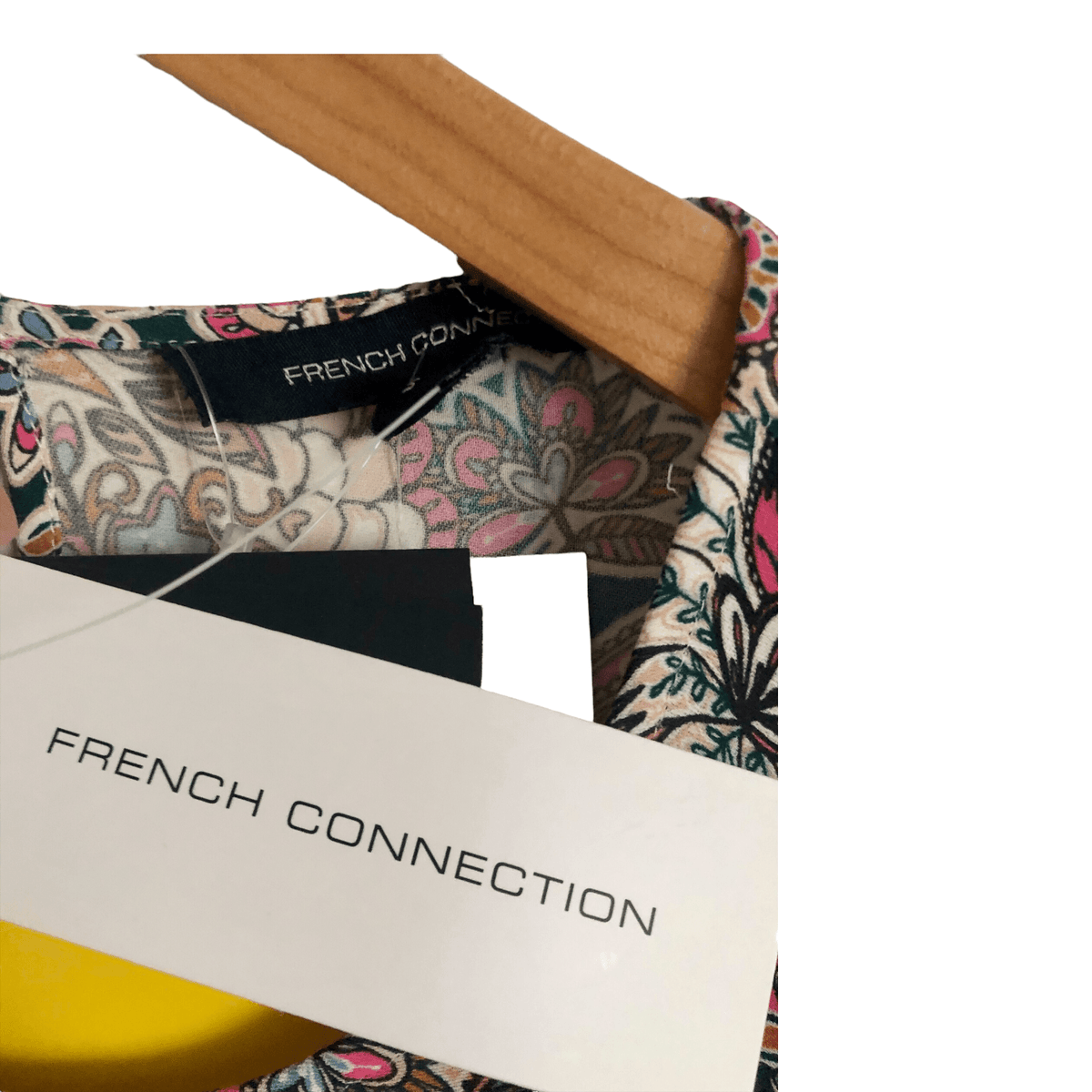 French Connection Sleeveless Shift Dress Pink Multicoloured BNWT Size S - Ava & Iva