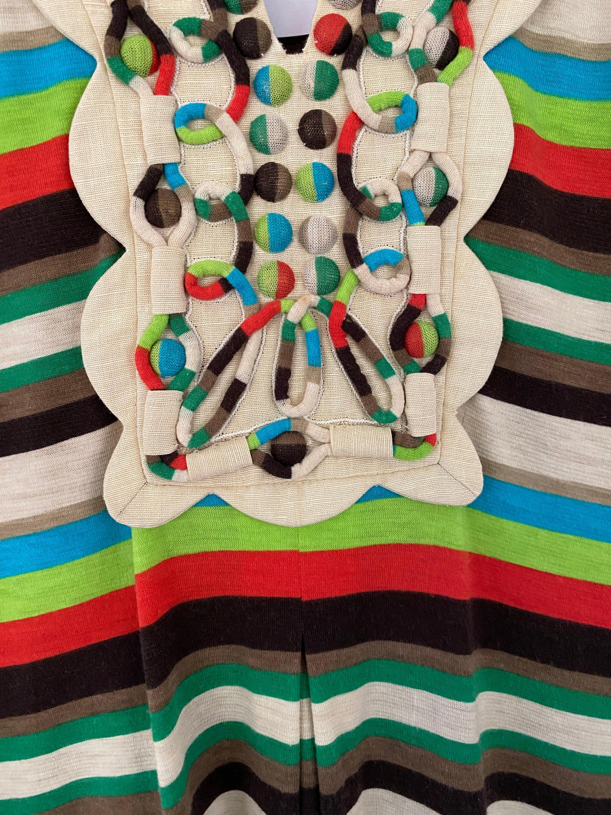 Ranna Gill Sleeveless Dress Festival Boho with Applique Multicolour and Cream Size S - Ava & Iva