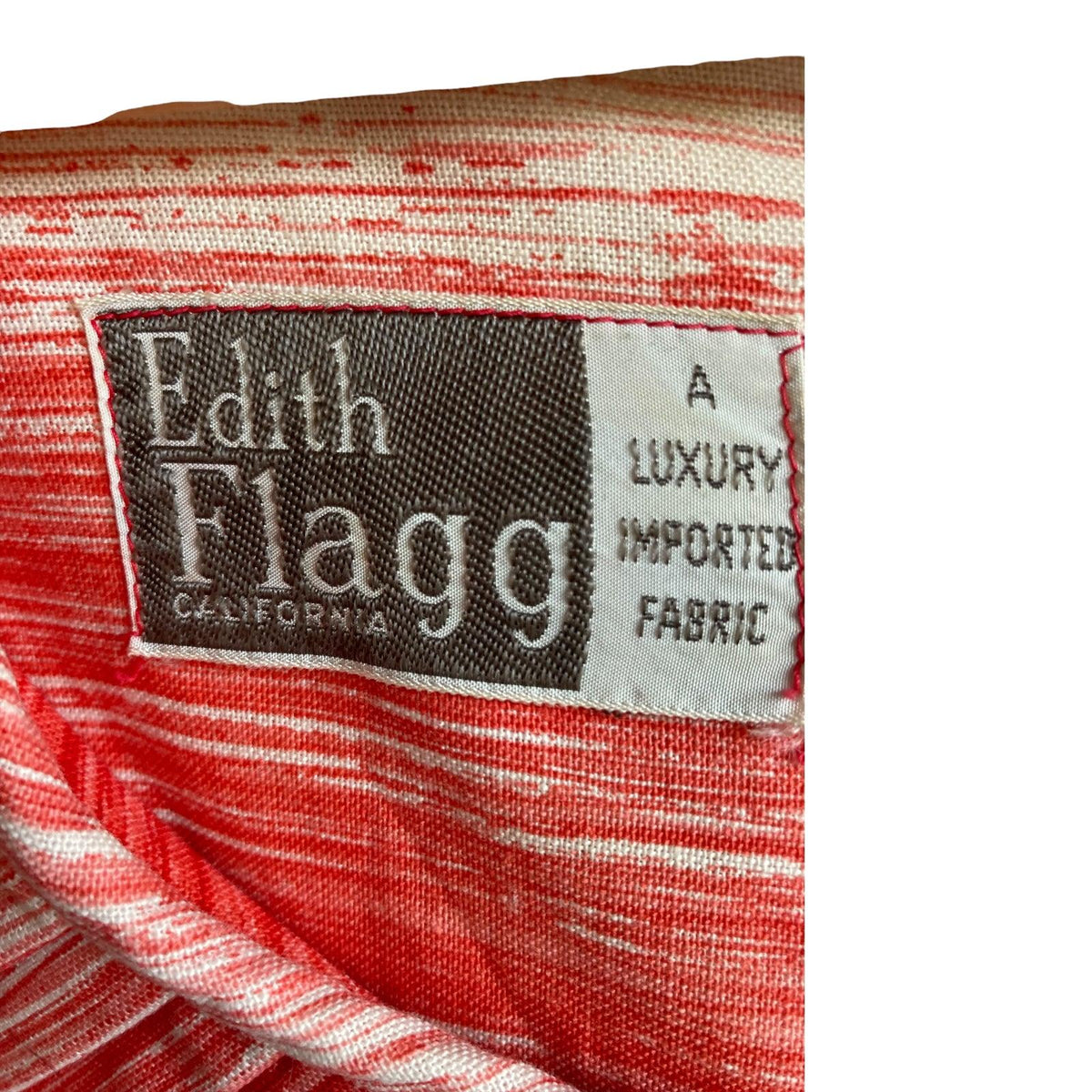 Edith Flagg Orange Patterned Short Sleeved Dress UK Size 8 - Ava & Iva