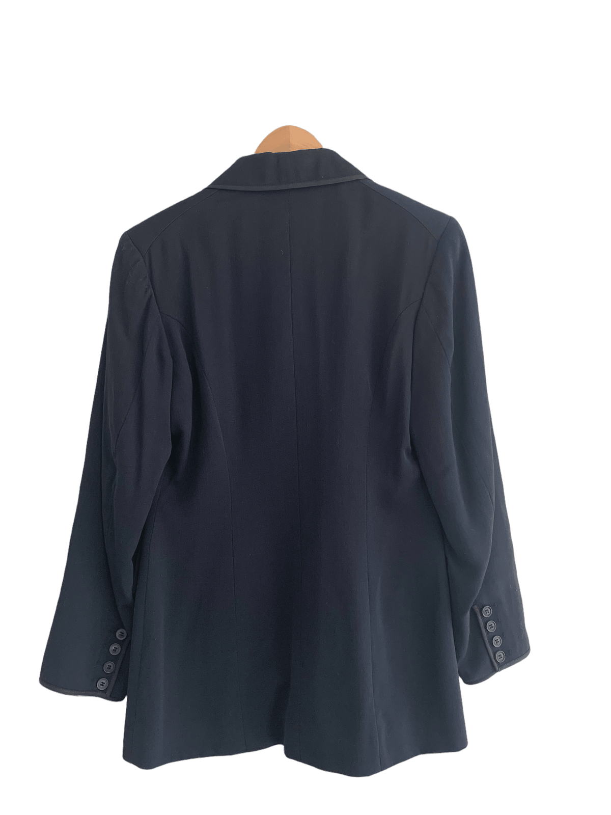 Myrene De Premonville Single Breasted Jacket Navy UK Size 12 - Ava & Iva
