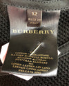 Burberry Vintage Cotton Linen Blend Day Evening Jacket Black UK Size 10-12 - Ava & Iva