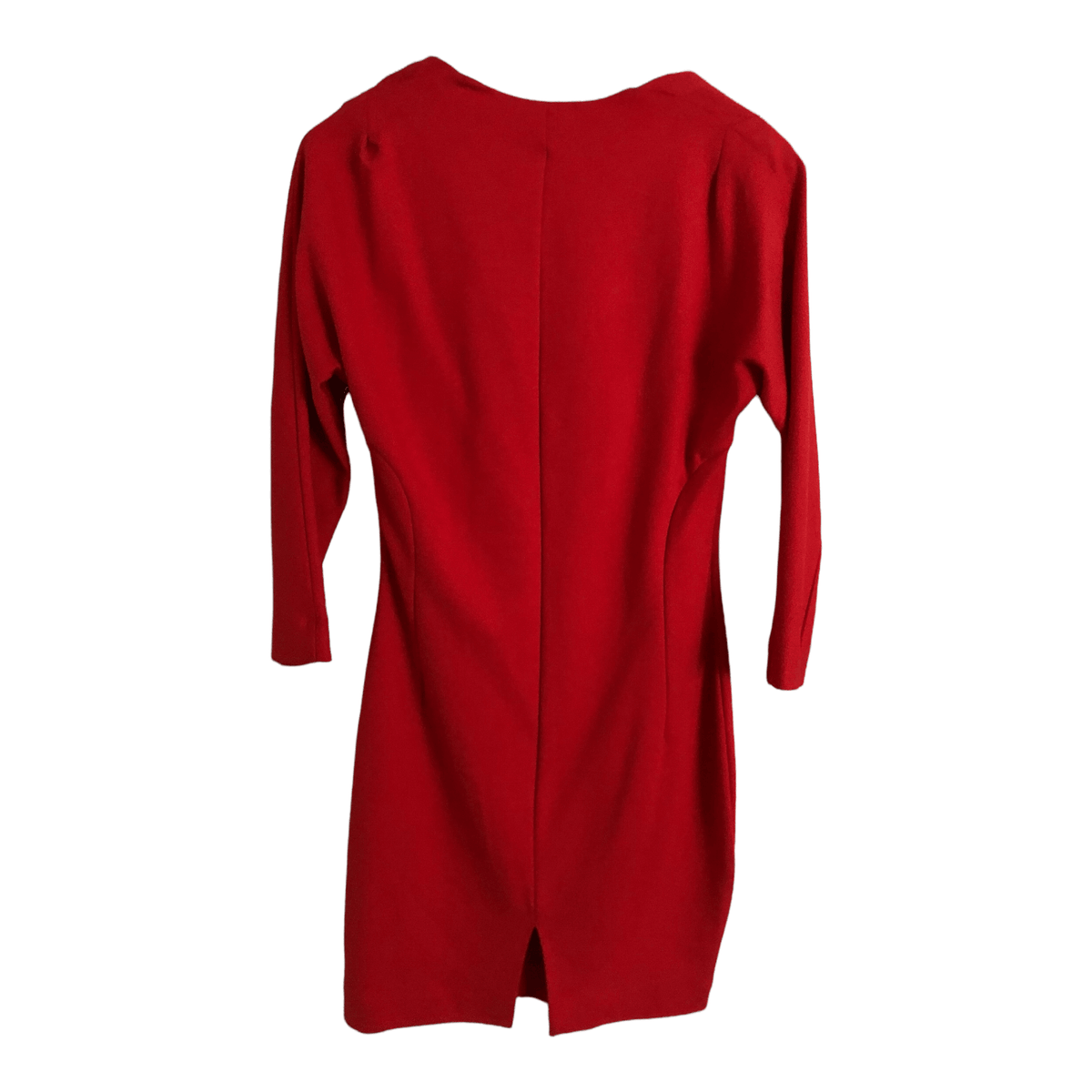 L.K.Bennett Dr Nicole Stretch Viscose 3/4 Sleeve Bodycon Dress Poppy Red UK Size 10-14 - Ava & Iva