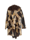 Miss Selfridge Long Line Leather Coat With Fur Trim UK Size 10 - Ava & Iva