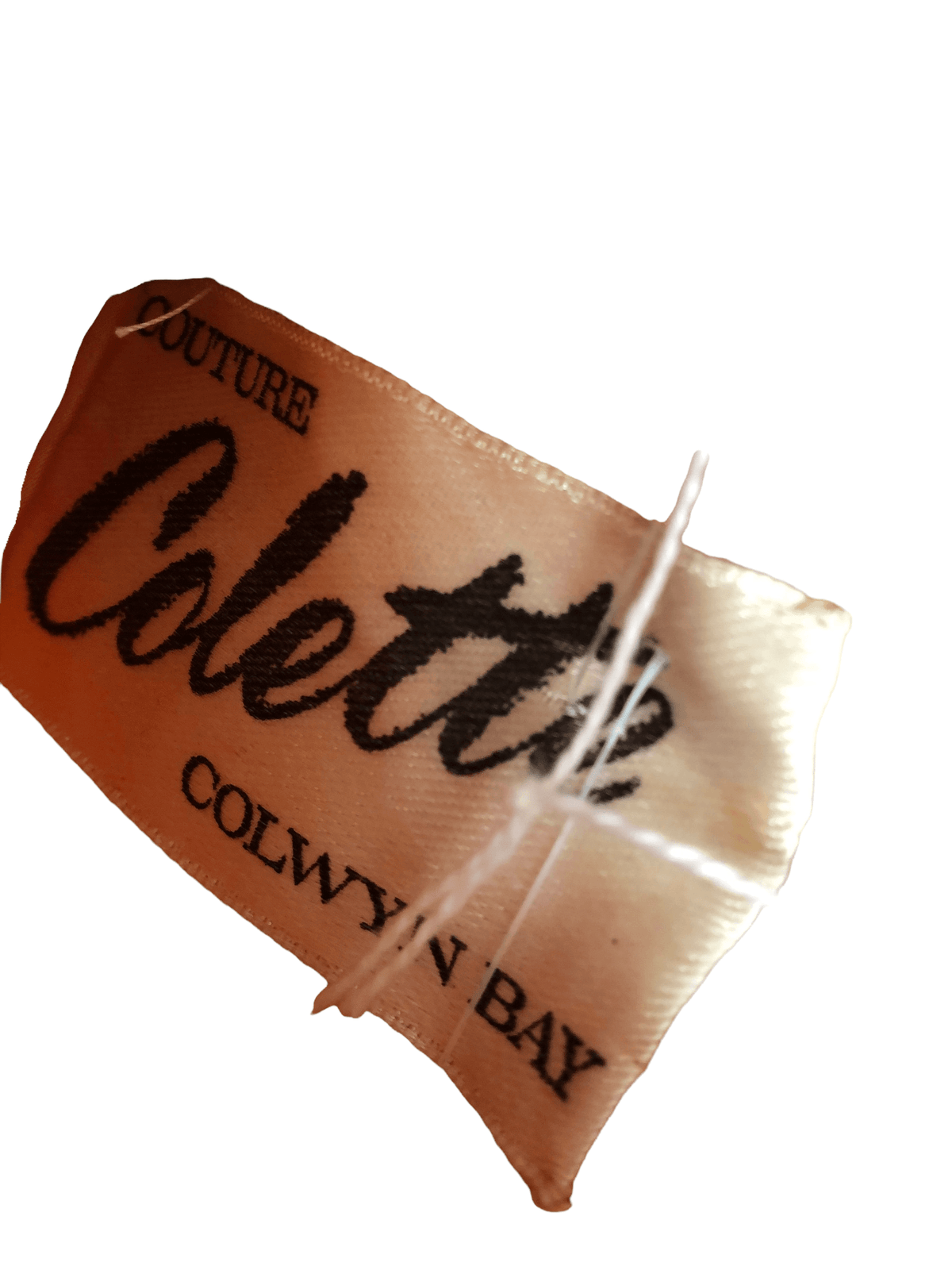 Colette Couture Colwyn Bay Est. Polyester Sleeveless Midi Dress Peach Embellished L UK Size 14-16 - Ava & Iva