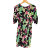 Whistles Silk Mix Dress Multicolour Abstract Floral Pattern UK Size 12 - Ava & Iva