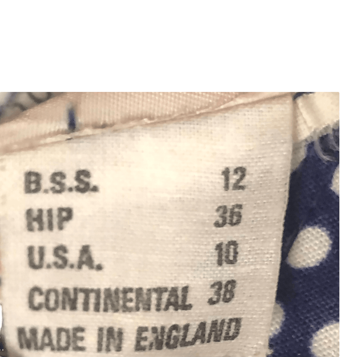 Vintage Fratini Designs 100% Cotton Long Sleeve Maxi Festival Boho Dress Navy Blue White Polka Dot Print UK Size 10 - Ava & Iva