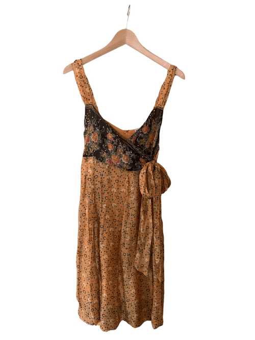 Juliet Dunn Floral Dress Orange UK Size 8/10 - Ava & Iva