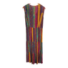 Phool 100% Viscose Sleeveless Summer Maxi Dress Rainbow Pattern w/ Tie Belt UK Size 10 - Ava & Iva