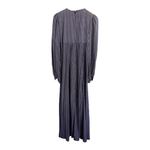 Vintage Fratini Designs 100% Cotton Long Sleeve Maxi Festival Boho Dress Navy Blue White Polka Dot Print UK Size 10 - Ava & Iva