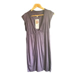 Vanessa Bruno Purple Capped Sleeved Dress Size 3 UK Size Medium - Ava & Iva