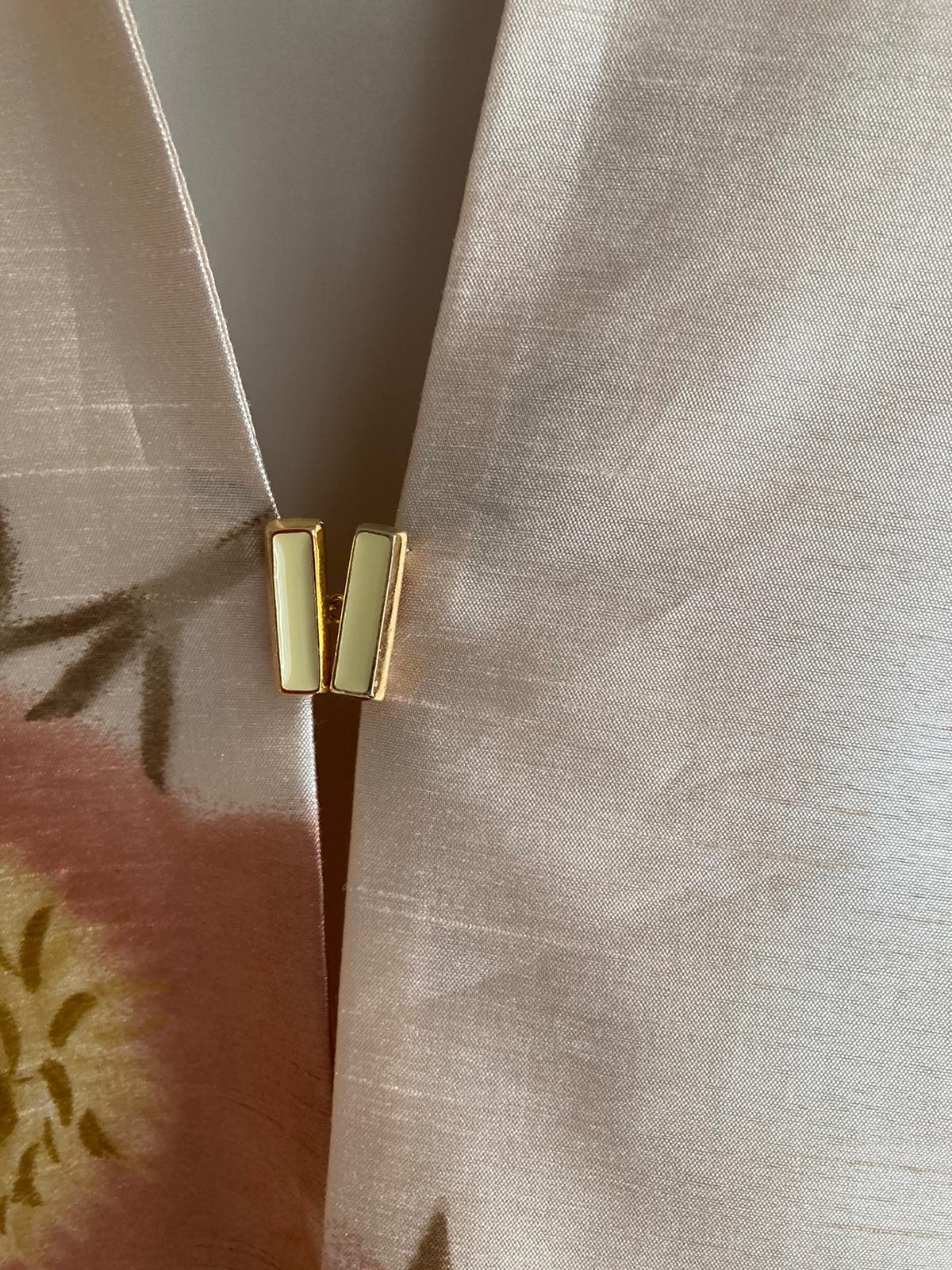 Bacall Gold Floral Top And Jacket Set UK Size 18 - Ava & Iva