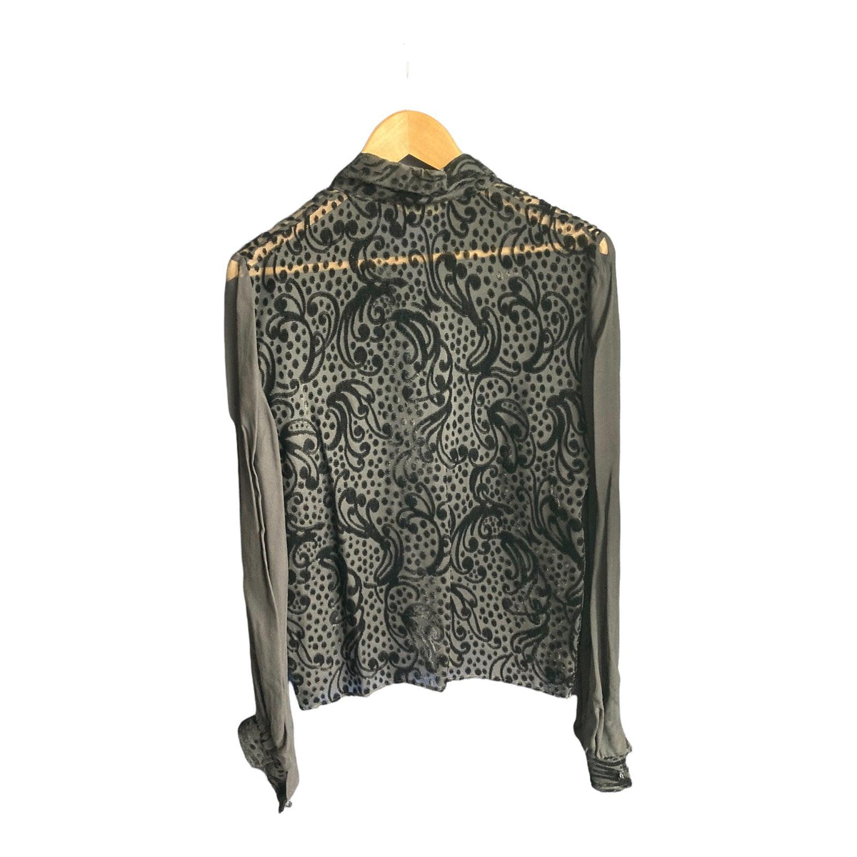 Elsie Whiteley Black Long Sleeved Blouse UK Size 12 - Ava & Iva