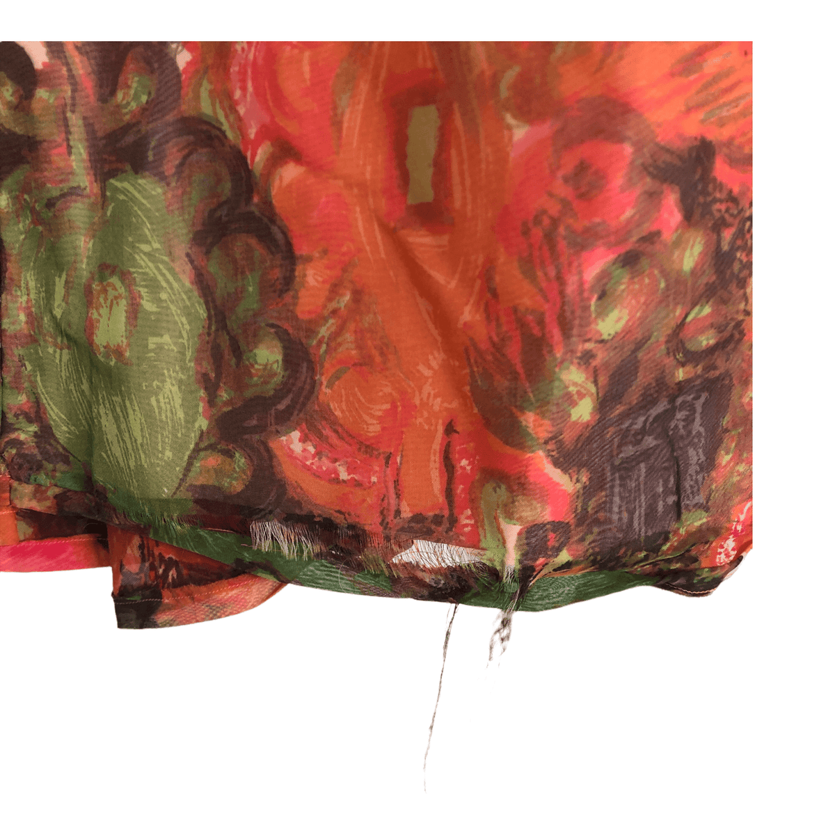 Doree Vintage Chiffon Sleeveless Cocktail Dress Pink Multi Floral Print UK Size 10 - Ava & Iva