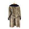 Vintage Leopard Print Long Sleeved Coat UK Size 16 - Ava & Iva