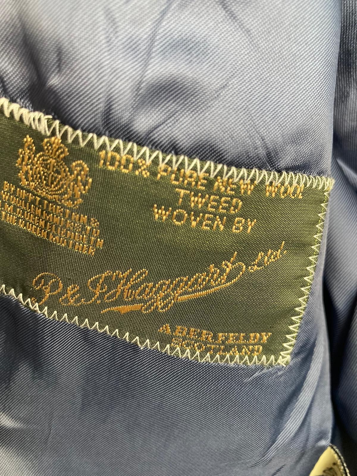 P & F Haggars Wool Pale Blue Checked Skirt Suit UK Size 12 - Ava & Iva