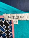 Etro Multi-Coloured Patterned Sleeveless Dress UK Size 10 - Ava & Iva