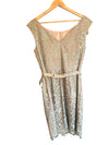 Eliza J Mint Green And Charcoal Lace Sleeveless Dress UK Size 16 - Ava & Iva